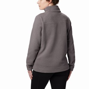 Columbia Chaqueta De Lana Canyon Point™ Sherpa Pullover Mujer Grises (137MWOUFE)